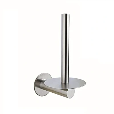 Imagen de Ksunun Portarrollos Adhesivo Vertical Soporte para Papel Higiénico Acero Inoxidable Montado En La Pared Portarollos Baños Y Cocinas Porta Rollos De Higienico,A