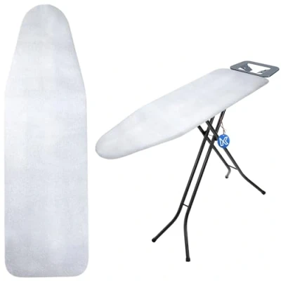 Imagen de KADAX funda para tabla de planchar estación planchado a vapor, plancha repuesto (plateada, 127 x 47 cm)