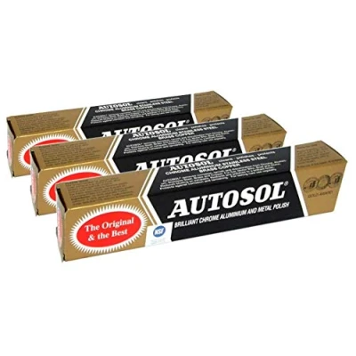 Imagen de Autosol 3pk Metal Pulido (75ml x3) Para Aluminio Cromado Acero Inoxidable Latón Cobre Etc