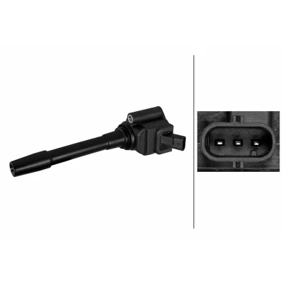 Imagen de HELLA 5DA 358 290 701 Bobina de encendido 3polos 12V Versión conexión SAE FIAT: Tipo Berlina, Hatchback, 500X, JEEP: Renegade SUV