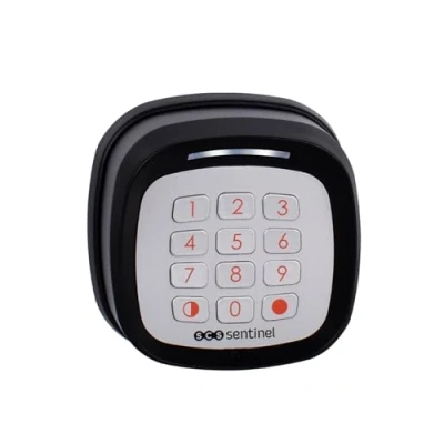 Imagen de SCS Sentinel, AAA0045, Teclado inalámbrico, Compatible con operadores motorizados, 433,92 MHz, Apertura Parcial o Total, 2 Pilas CR2032 (no Incluidas), CodeGate