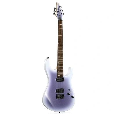 Imagen de Donner Guitarra Eléctrica, Kits Principiantes de Eléctrica Metal con Bolsa, Cuerdas, Correa, Cable, Amortiguador Cuerdas para Amantes la Música Rock, DMT 100 (Violeta Degradado)