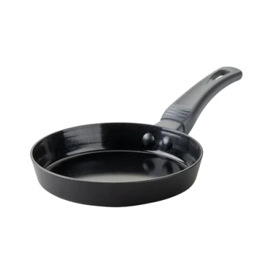 Imagen de Fackelmann Statement Mini Sartén 14 cm, de Aluminio Reciclado con Recubrimiento Cerámico, Resistente al Calor hasta 150 Grados, Negro Sombra y Gris Ceniza