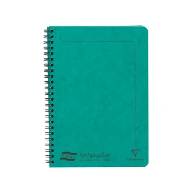Imagen de Clairefontaine ES Europa Notemaker espiral A5 Fient rayas Microperfed 120 pages verde