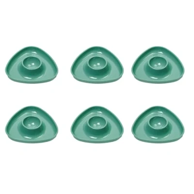 Imagen de Westmark 6 Hueveras, Triangulares, Apilables, Plástico de calidad, Tri, Verde, 207022EM