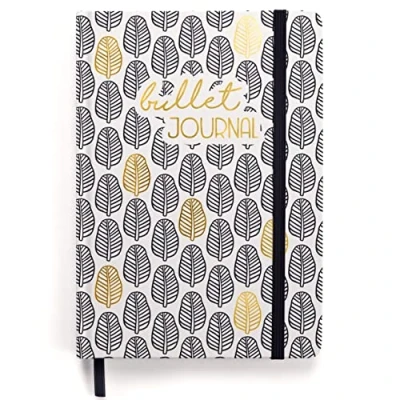 Imagen de Juego de iniciación prémium Bullet Journal (Acuarela) cuaderno A5 punteado 192 páginas papel 120g/m² con banda elástica, soporte para bolígrafo, bolsillo triangular, instrucciones.