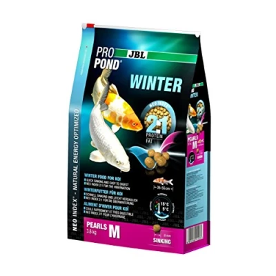 Imagen de JBL Forro de Invierno para koi, Perlas alimentación Bajas, Temporada, propond Invierno, Talla M, 3,6 kg