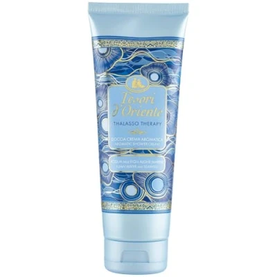 Imagen de Tesori d&#039;Oriente Crema de ducha Thalasso Therapy con extracto agua las Islas Fiji y algas marinas, limpia la piel aporta frescura e hidratación, 250 ml