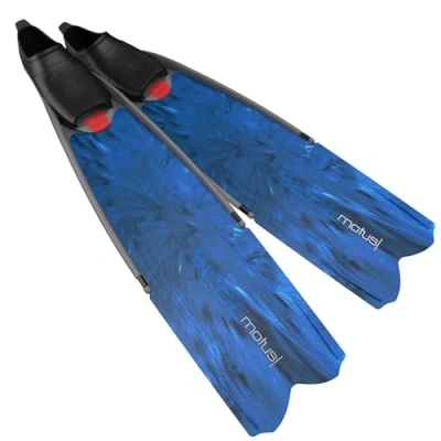 Imagen de SEAC Motus Aletas largas de Buceo, Freediving y Pesca submarina, Adultos Unisex, Azul, 39/40
