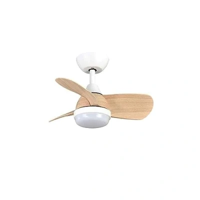 Imagen de FABRILAMP Ventilador Dc 24w Pirdo Blanco/haya 3 Aspas 60d 2400lm 6 Velocidades 3000 4500 6000k C/remoto, Memoria Y Temporizador