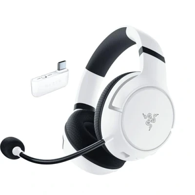 Imagen de Razer Kaira HyperSpeed Auriculares de Juego inalámbricos multiplataforma para Xbox (Inalámbricos HyperSpeed, Transductores Triforce 50 mm, Micrófono cardioide HyperClear) Blanco
