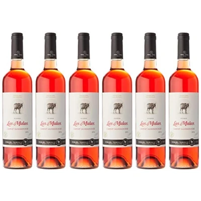 Imagen de Miguel Torres Chile Las Mulas Cabernet Sauvignon Rosé, Vino Rosado 6 botellas de 75 cl, Total: 4500 ml