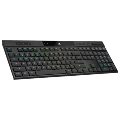 Imagen de Corsair K100 Air Wireless RGB Keyboard Mandeacutercanique de Juego Ultrafino, Cherry MX interruptores táctiles y Grabador Perfil bajo Bluetooth Compatible con iCUE PC Mac PS5 PS4 Xbox