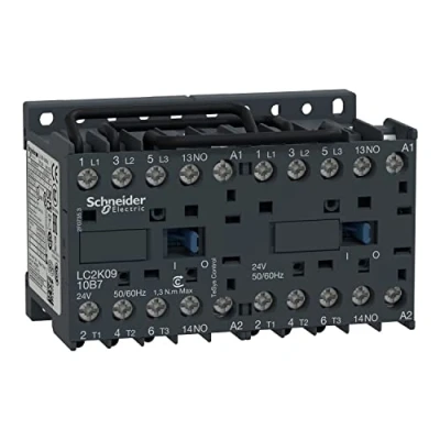 Imagen de Schneider Electric LC2K0910M7 TeSys K Contactor Inversor 3P AC 3, 440 V 9 A, Bobina 220 230 CA