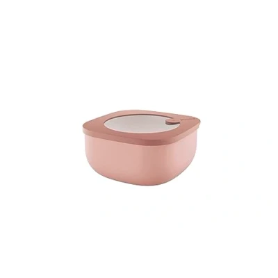 Imagen de Guzzini Kitchen Active Design, STORE&amp;MORE BIO, Recipientes Herméticos Bajos para Nevera/Congelador/Microondas (M) Rosa Flor de Melocotón, 16 x16 x h7,8 cm 975 cc 170720251