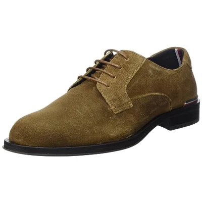 Imagen de Tommy Hilfiger Hombre Calzado Derby Core Suede de ante, Marrón (Desert Khaki), 44 EU