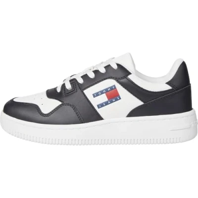 Imagen de Tommy Jeans NEW Retro Basket Zapatillas, Mujer, Talla: 40, Black Zapatos