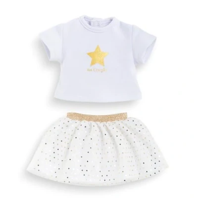 Imagen de Ma Corolle Conjunto de Falda y Camiseta, Marfil Oro, Ropa para muñecas Corolle, 36 cm, a Partir 3 años, 9000212900