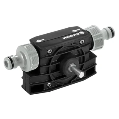Imagen de Gardena 1490 20 Mini bomba Adaptable a cualquier taladradora, Caudal máx.: 2400 l/h, Presión máx. : 3 bar. Altura máx, de elevación 30 m, aspiración Estándar, 24 x 18 7 cm