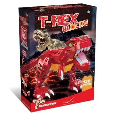 Imagen de Science4you T Rex Kit de Construcción para Niños Construye tu propio Parque Dinosaurios, Diviértete Construyendo Dinos, Construy Rex, Regalo y Niñas 5 6 7 8+