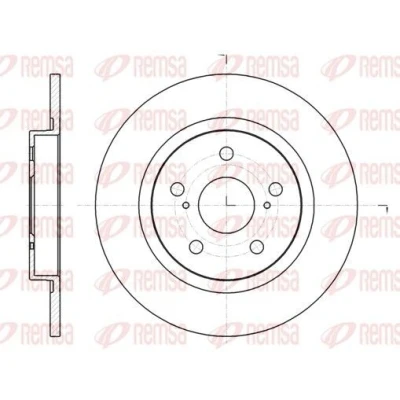 Imagen de REMSA 61325.00 Disco de freno Eje trasero 290, 290 11 5 macizo TOYOTA: Avensis III Familiar, Berlina