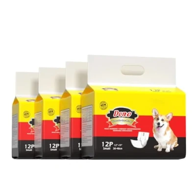 Imagen de Pañales Desechables para Perros Dono Envolturas Suaves Súper Absorbentes Mascotas con Indicador de Humedad Cuatro Tamaños