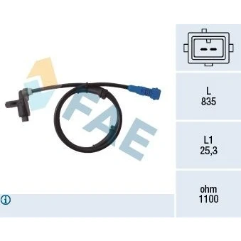Imagen de Sensor, revoluciones de rueda FAE 78021