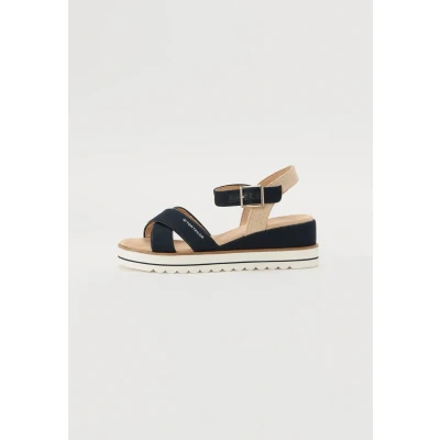 Imagen de TOM TAILOR 9590210006, Sandalias con cuña Mujer, Azul Marino, 36 EU