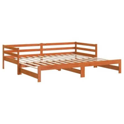 Imagen de vidaXL sofá Cama Nido Madera Maciza de Pino 90x190 cm, diván con Nido, Cama, diván, divanes Invitados,