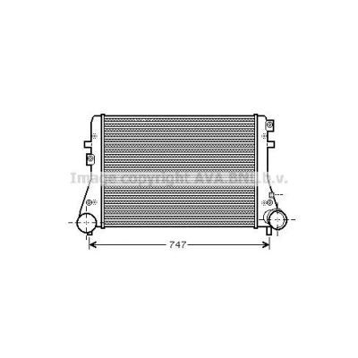 Imagen de PRASCO VN2230 Radiador, refrigeración del motor Aluminio 710 468 26 Aletas soldadas VOLKSWAGEN: Transporter 5, 5 Bus