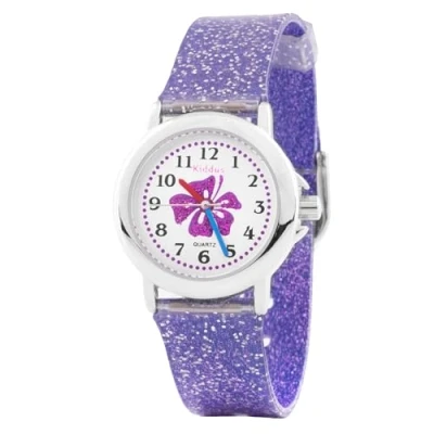 Imagen de Kiddus Glitter Dreams Collection Reloj Tropical flower para niños, Talla: One Size,