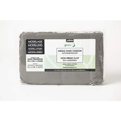 Imagen de Pébéo Gédéo Arcilla refractaria Modelar, modelar y alfarería roja autoendurecible 1,5 kg Gris hormigón