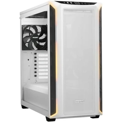 Imagen de be quiet! Shadow Base 800 DX White caja de PC, flujo aire excepcionalmente, 3 ventiladores Pure Wings 140 mm PWM White, amplio diseño, Iluminación ARGB sutil con controlador integrado, BGW62