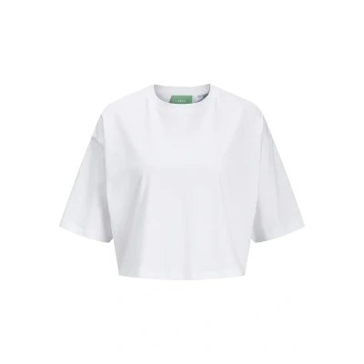 Imagen de JJXX Jxandrea Loose Cropped Camiseta básica, Mujer, Talla: XS, Bright white