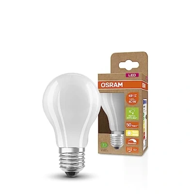 Imagen de OSRAM Lámpara LED SUPERSTAR+ CLASSIC A GLFR 40, E27, forma bombilla, 2,6W, 481lm, 2700K, luz blanca cálida, regulable, tecnología filamento LED, optimo consumo energético, eficiencia energética B
