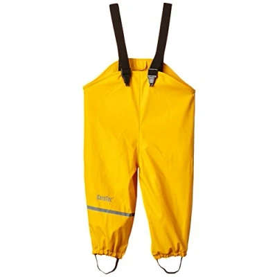 Imagen de CareTec Baby and Kids Waterproof Trousers, Fleece Lined Pantalones de Barro Impermeables y a Prueba Viento, Amarillo, 6 9 Meses