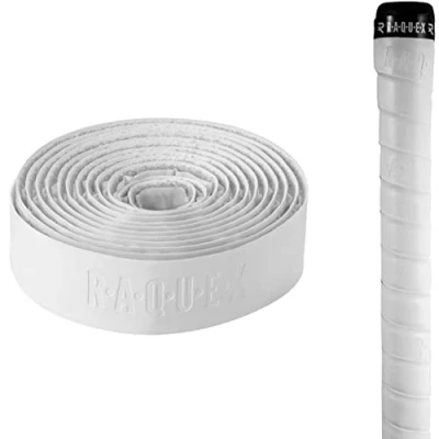 Imagen de Raquex Grip Acolchado Adhesivo de Poliuretano para Palo Hockey: superadherente, Suave y Absorbente. Revestimiento Autoadhesivo. Longitud extralarga (Blanco)