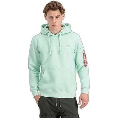 Imagen de Alpha Industries BACK Hoody Jersey con capucha, Hombre, Talla: Small, Mint