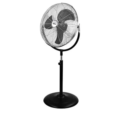 Imagen de Ventilador de pie Jata JVVP3055, 120 W, 3 Velocidades, 62 dB, Diámetro 50 cm, Aspas metálicas, Inox/Negro