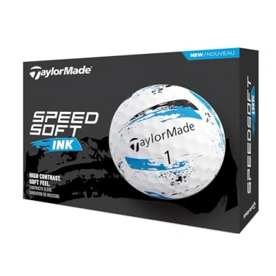 Imagen de TaylorMade TM24 SpeedSoft Ink BLU GLB dz Blanco y Azul
