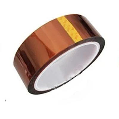 Imagen de KLVN 5/10/20/30/50mm100ft Kapton Tape Heat Resistant High Temperature Polyimide 33m Gold Adhesive For Industry Tapes (Color : B 30MM)