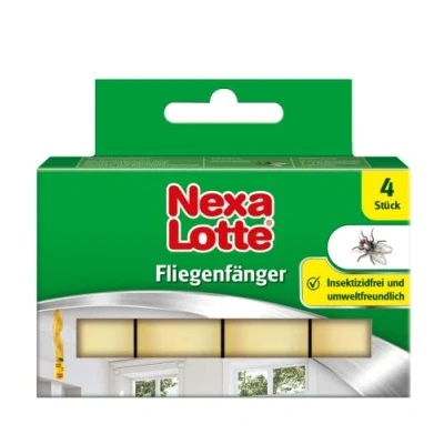 Imagen de Nexa Lotte Papamoscas, para combatir moscas con alto poder adhesivo y efecto de atracción, 4 unidades