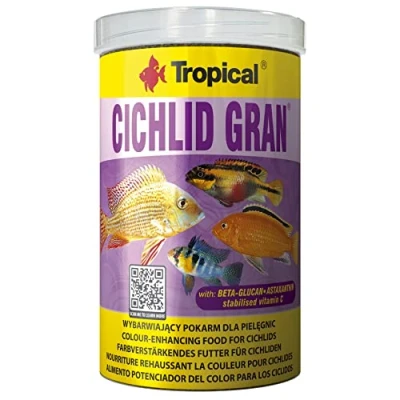 Imagen de Tropical Cichlid Gran Alimento especial para todos los Cíclidos Malawi Tanganyika, granulado que realza el color