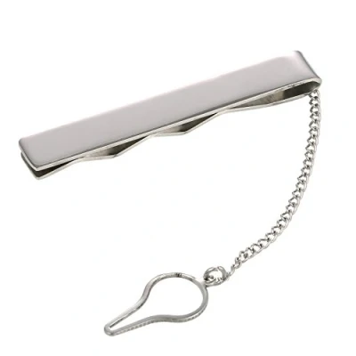 Imagen de DonDon alfiler Pinza Clip de Corbata para Hombres Acero Inoxidable Color Oro