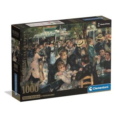 Imagen de Clementoni Puzzle Adulto 1000 Piezas Museum Bal Du Moulin Compact Box, 39971