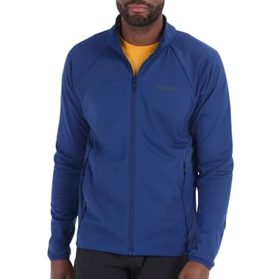 Imagen de Marmot Hombre Leconte Fleece Jacket, Chaqueta polar cálida, con cremallera completa, transpirable, a prueba de viento, plegable, optima para excursiones y esquí, Blue, S