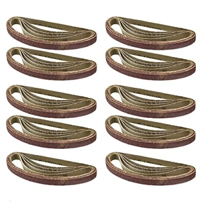 Imagen de Belt Power Finger File Sander Abrasive Sanding Belts 330mm x 10mm 40 Grit 50pk