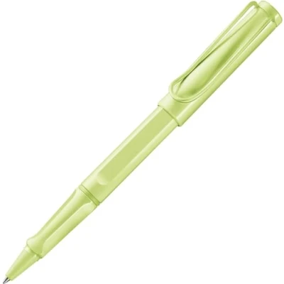 Imagen de Lamy safari springgreen Bolígrafo roller con empuñadura ergonómica, ancho de trazo M para una escritura larga y agradable hecho plástico robusto ASA recambio 63 negro