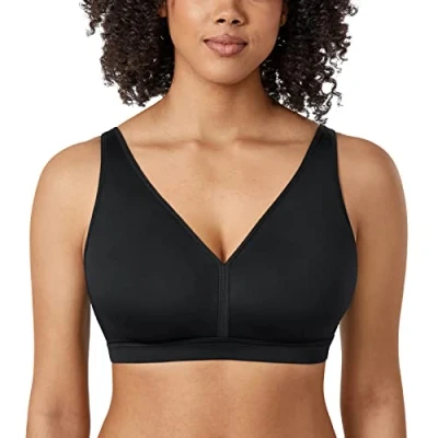 Imagen de AISILIN Sujetador sin Aros Talla Grande Relleno Cómodo para Mujer Negro 120G