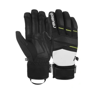 Imagen de Reusch Thunder R TEX XT Hombres Guantes De Esquí (Talla: 10.5, Amarillo,gris,negro)